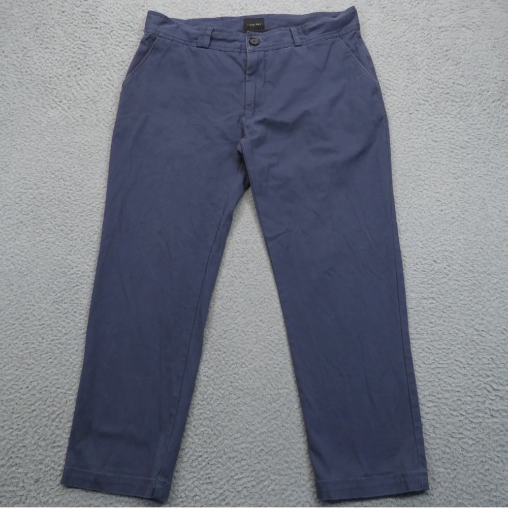 I Love Ugly Kobe Pant Large Navy Blue Cropped Straight Stretch Chino Mens 34x26